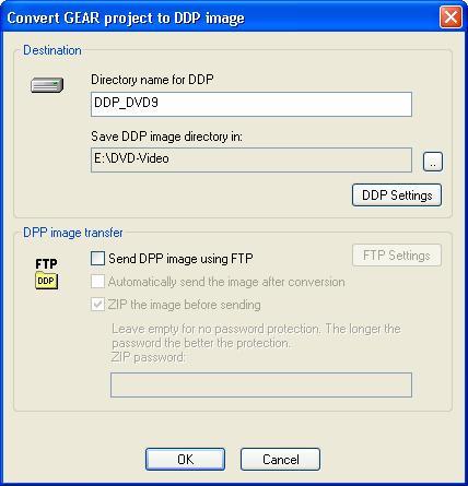 Convert GEAR Project to DDP Image